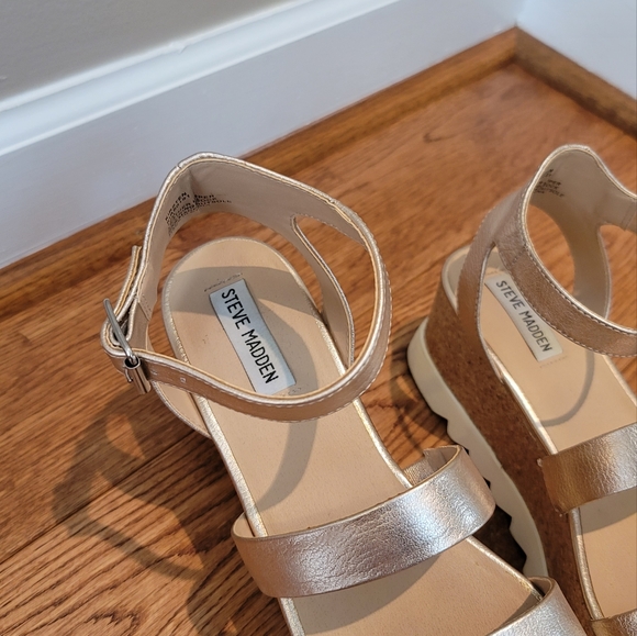 Steve Madden Kirsten Cork Wedge Platform Sandal - Picture 8 of 10